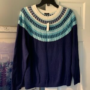 Talbots LP cotton blend sweater. NWT!!